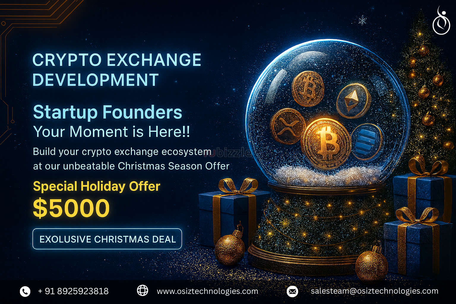 Crypto Exchange Software Development Christmas Offer – Only $5000 | Os