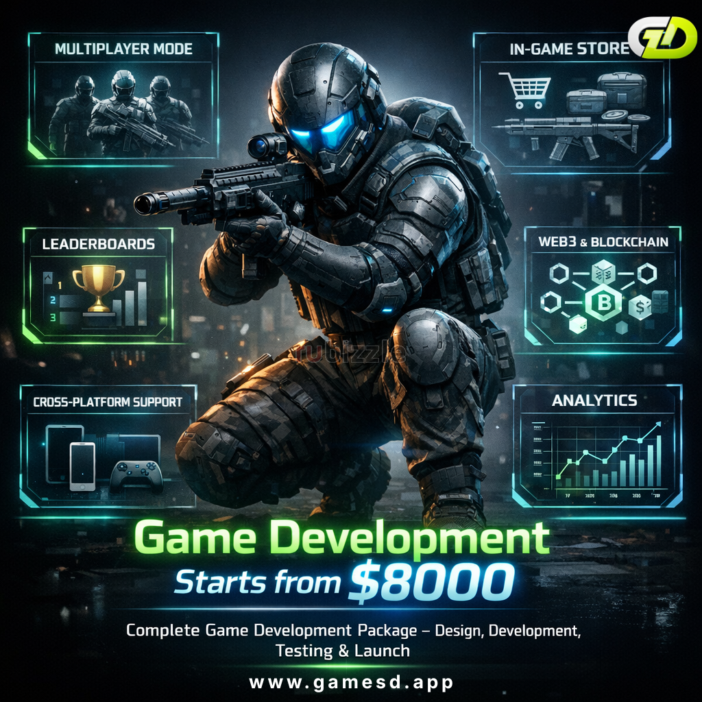 Professional Game Development Services Starting from $8000