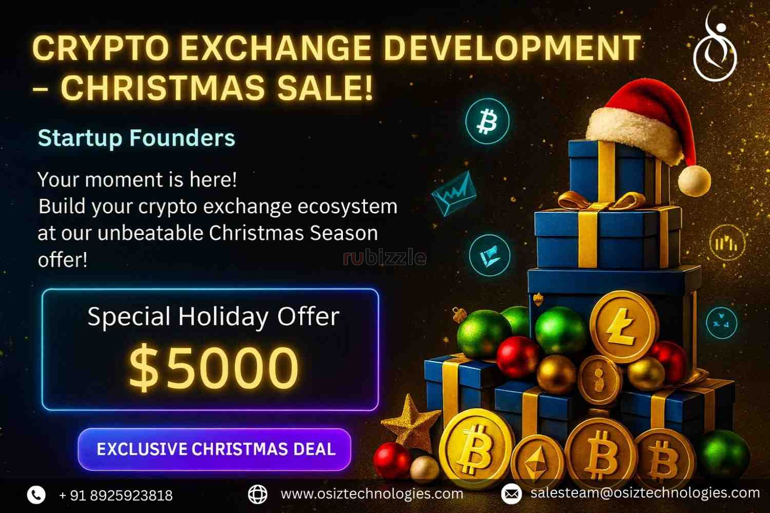 Christmas Offer! Launch Your Crypto Exchange for Just $5000 – Osiz