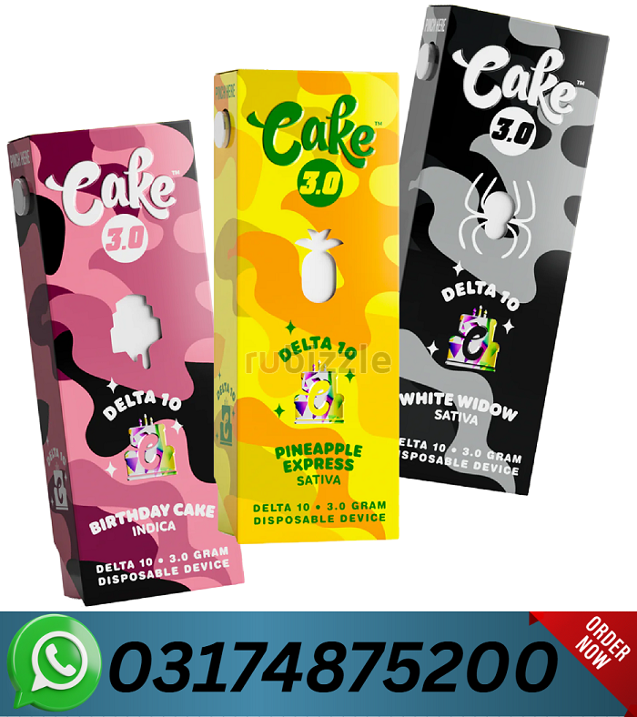 Cake Live Resin Delta 10 Cartridge | 3g Price In Karachi=03174875200